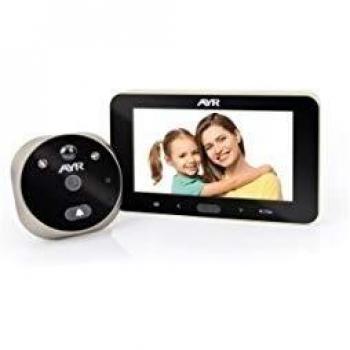 Mirilla Digital AYR 759-HD, Pantalla de 4.5, Calidad de Imagen Full HD, Niquel Satinado