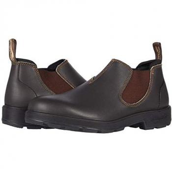 Blundstone 2036 Original Low-Cut Water-Resistant Leather Unisex Slip-On Boots in Rustic Brown