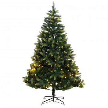 Hinged Artificial Christmas Tree with 150 LEDs - 150 cm (59.1)