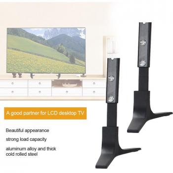 Soporte Universal de Mesa para TV LCD de 32-65 Pulgadas, Base de Pedestal en Aleación de Aluminio con Montaje en Pared