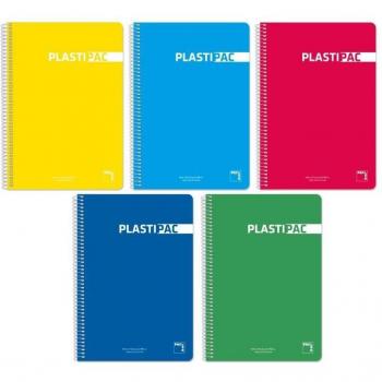 Pack 5 Cuadernos Pacsa Plastipac Multicolor Din A4 80 Hojas