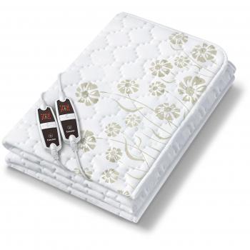 Beurer UB-68-XXL - Calientacamas doble, 150 x 160 cm, color blanco
