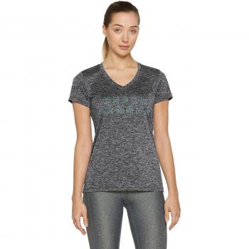 Under Armour Tech Graphic Twist SSV Camiseta Manga Corta, Mujer, Negro