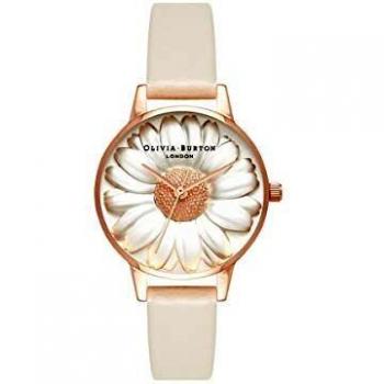 Olivia Burton 3D Daisy White Dial Ladies Watch OB16FS101