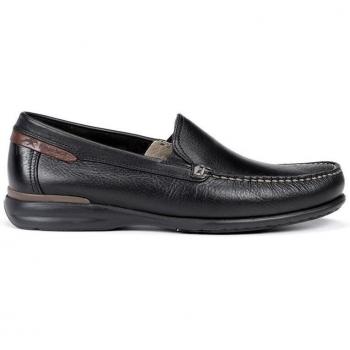 Mocasín Fluchos 8682 Cuero Negro Hombre