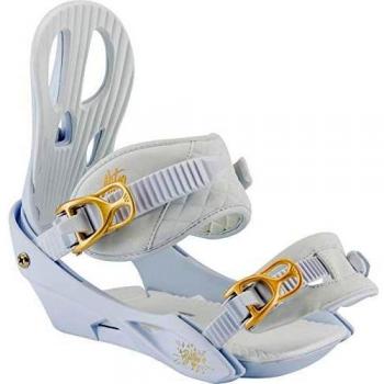 Nitro Snowboards 836370 Fijaciones, Mujer, White Gold, S