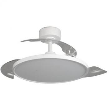 Ventilador de techo LED Mince 36W 3600Lm CCT Regulable con Mando a Distancia y Aspas Retráctiles