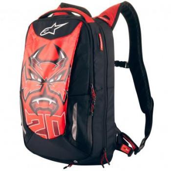 Mochila Alpinestars FQ20 City Hunter Rojo Negro 11-30 litros