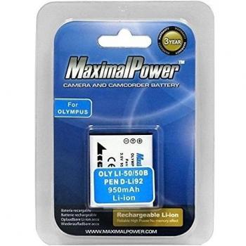 MaximalPower - Batería recargable de repuesto para Olympus