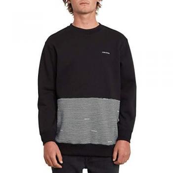 Volcom Forzee Crew Sudadera, Hombre, Black, XL