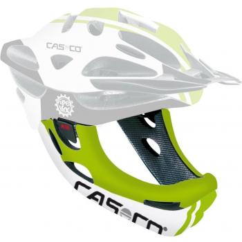 CasCo Mentón Viper Mx - Mentón de ciclismo unisex, color verde / color blanco mate