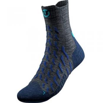 Calcetines de Trekking Ultra Cool de Lino Therm-ic, Gris/Negro, Talla EU 45-47
