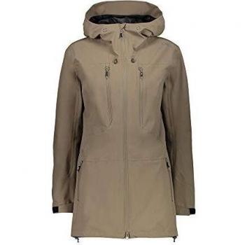 CMP Lange 4-Way Stretch Jacke mit Kapuze Chaqueta, Mujer, Caqui, 48