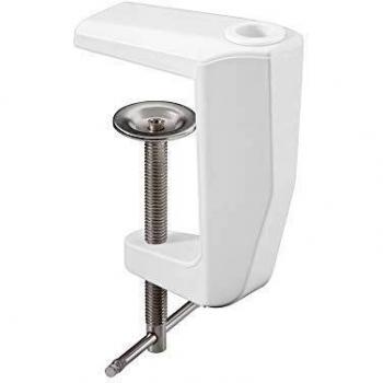Abrazadera de mesa blanca para lupas con brazo articulado, 0-60 mm