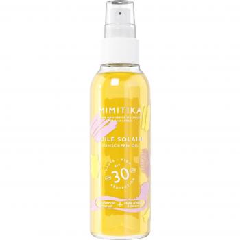Mimitika Aceite Solar Protector SPF30 (150ml) – Aceite Seco Acelerador del Bronceado – Alta Protección UVA/UVB Resistente al Agua – Acabado Satinado No Pegajoso