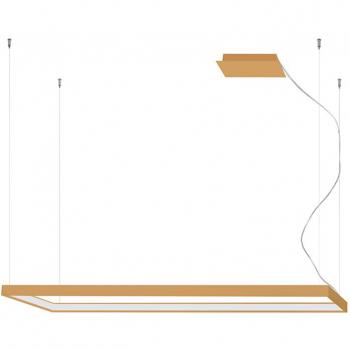 Plafón LED integrado Tuula Integrated Aluminio Oro 1 bombilla 150cm