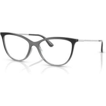 Vogue Eyewear VO5239 Women's Cat Eye Eyeglasses, Color 1880 (Black/Fumo), Polarized, Size 52, Blue Light Block Available