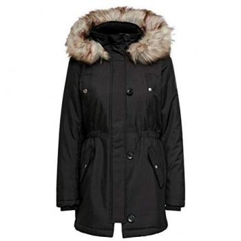 ONLY Women's Iris Black XXL Parka Coat