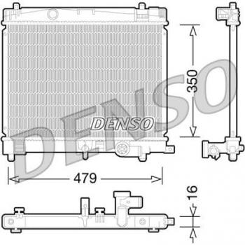 Radiador DENSO DRM50078 para refrigeración del motor