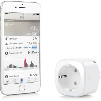 Eve Energy - Enchufe Inteligente con Thread y Matter, 2500W, Color Blanco