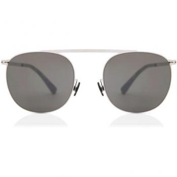 Mykita Erling Shiny Silver Mirror Black Men's Sunglasses 48mm