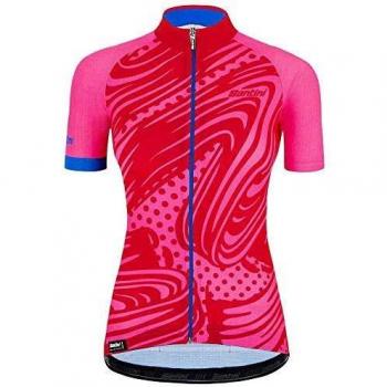 Santini Womens Giada Pop Jersey Camiseta de Trineo, Mujer, Rosa, Medium