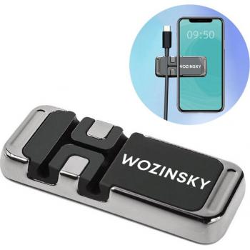Soporte Magnético para Smartphone con Organizador de Cables Wozinsky (WMCDO-B1) - Negro
