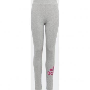 Adidas Essentials Big Logo Cotton Mallas para Niña - Gris Claro, Talla 128