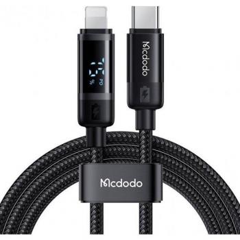 Cable USB-C a Lightning Mcdodo CA-5210, 36W, 1.2m con indicador LED para carga rápida de iPhone