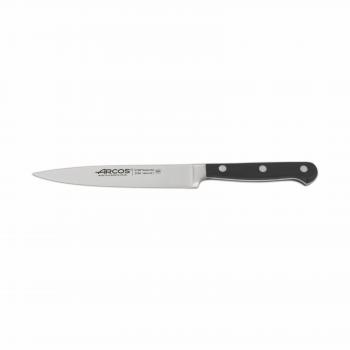 Cuchillo Fileteador Ópera 160 mm - Hoja de Acero Inoxidable Forjado Nitrum y Mango Negro de Polioximetileno (POM)