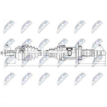 Árbol de transmisión NTY NPW-VV-032 con características de alta resistencia y durabilidad