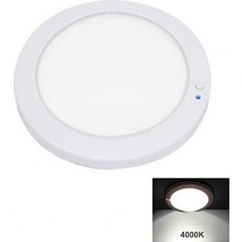 Faxon 12.5cm 12V Panel de luz LED Luz de Techo Interior de Pared de Techo con atenuador e indicador de Encendido/Apagado para Autocaravana, Caravana, Barco, Remolque, Marino