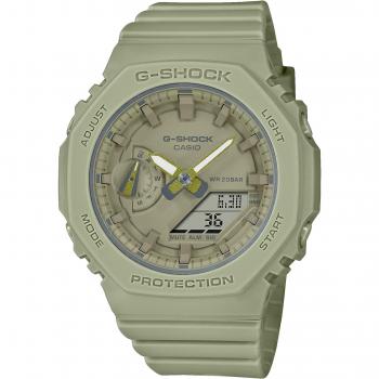 Casio G-Shock GMA-S2100BA-3AER Unisex Analog-Digital Wristwatch with Olive Green Strap and Dial