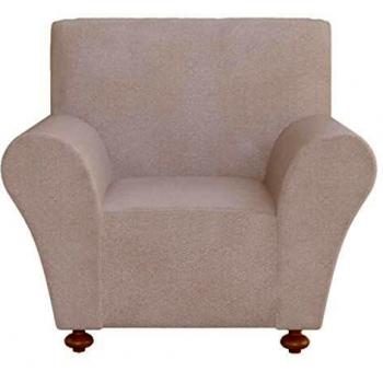vidaXL Funda Elástica para Sofá de Algodón Jersey Beige Cubierta de Sillones