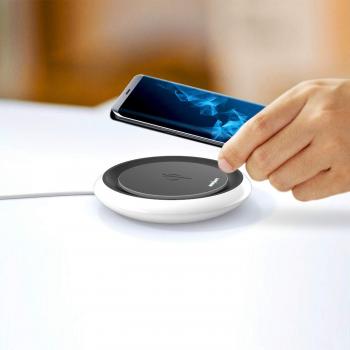 miniBatt Fly- Cargador Inalámbrico retroiluminado Ultra Fast Charge, Cargador inalámbrico rápido 15W, Wireless Charge Qi