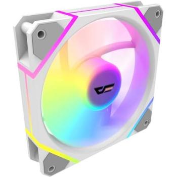 Ventilador ARGB PWM DarkFlash DM12 Pro Blanco 120mm 1800RPM para Refrigeración de PC