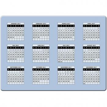 Acero Azul - 2017 calendario grande