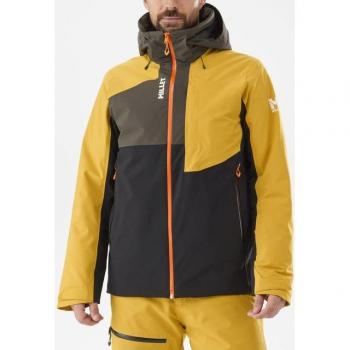 Chaqueta con capucha Millet Atna Peak amarillo negro marrón para hombre - Talla S