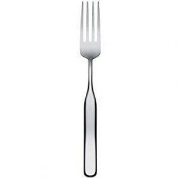Alessi Acero Inoxidable Pulido 18/10 Collo-Alto Tenedores de Mesa, 6 Unidades, Color Plateado