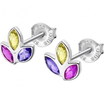 Pendientes Lotus Silver It Girl LP3524-4/1 Plata Circonitas Rainbow Mujer