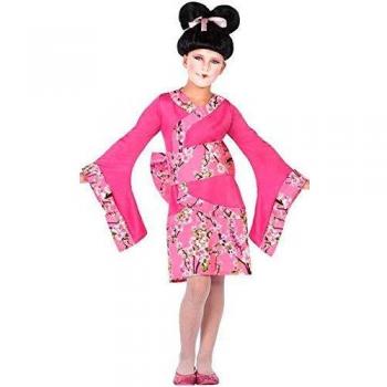 Disfraz Infantil Geisha Rosa Fucsia 5-6 Años (3 Pcs)