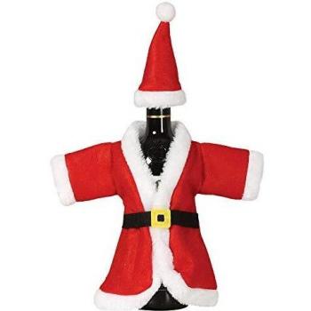 GUIRMA- Funda Botella Papá Noel Fielto, Color Rojo