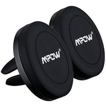 Soporte Magnético de Movíl de 2 Unidades para Rejillas del Aire de Coche, Mpow Grip Magic Car Mount Universal para iPhone 7/6 Plus/6s/6/SE y Android Smartphone GPS Navegador.