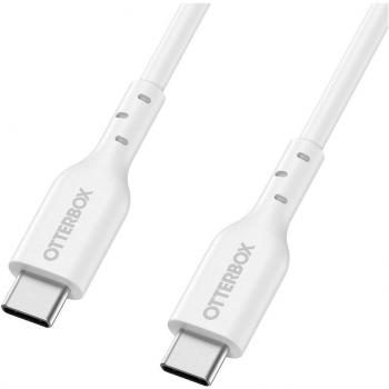 Cable USB-C Otterbox Carga Rápida 2M, Ultra-Robusto y Flexible, Blanco