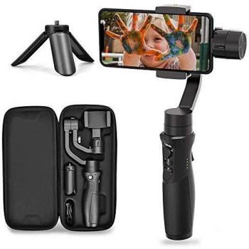 Hohem 3-Axis Gimbal Stabilizer para Smartphone iSteady Mobile Plus Gimbal Handheld con Vlog Youtuber Live Video Record Face Object Tracking Motion Time-Lapse para teléfono/Samsung/Huawei y más