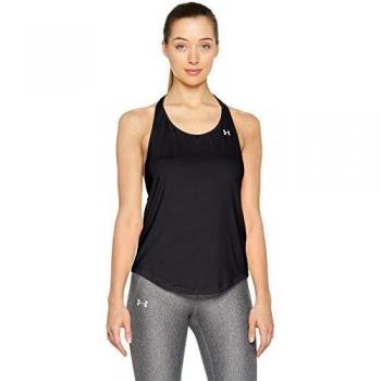 Under Armour HG Armour Mesh Back Tank Camiseta sin Mangas, Mujer, Negro