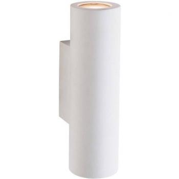 Aplique de escayola Salvo Plâtre Yeso blanco 2 bombillas 25cm, Endon Salvo - Aplique de pared interior 2 luces Yeso blanco, GU10