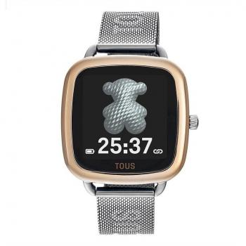 Smartwatch TOUS D-Connect de Acero Inoxidable IPRG Rosa con Brazalete de Acero