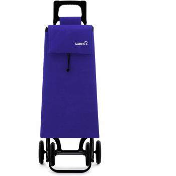 Garmol 10R4 C14 Carro de Compra 4 Ruedas, Tela, Violeta, 40x27x105 cm