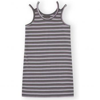 Vestido de niña acanalado con doble tirante